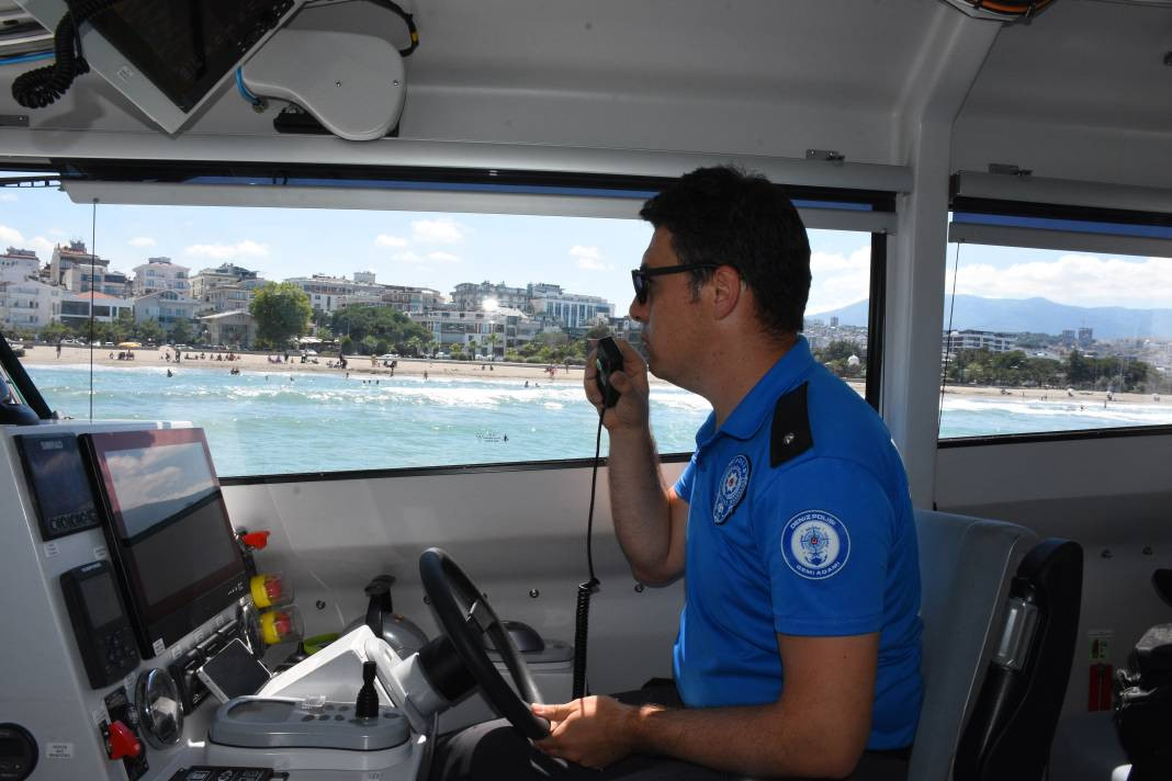 Denize girenleri havadan, karadan ve denizden uyardılar - Resim: 10